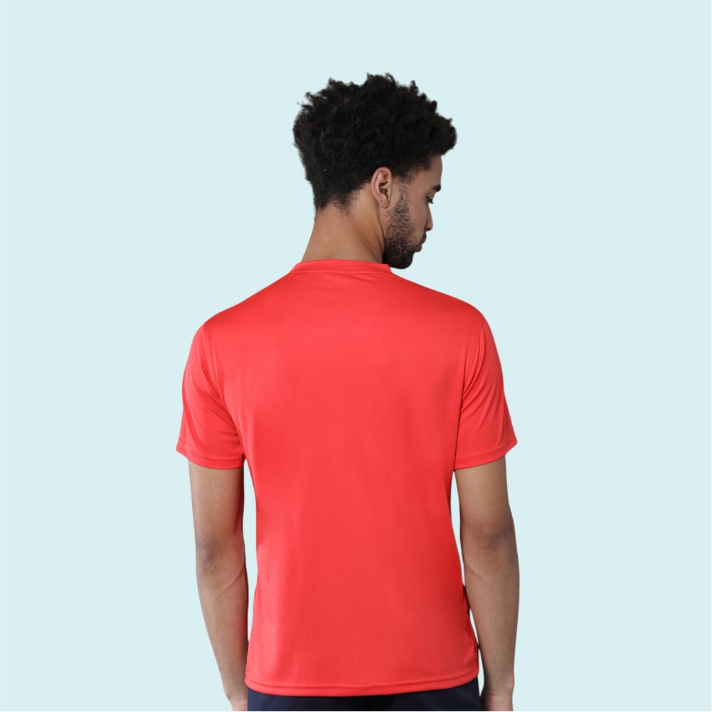 Greys&Blues Mobilitee Round Neck T-Shirt- Red